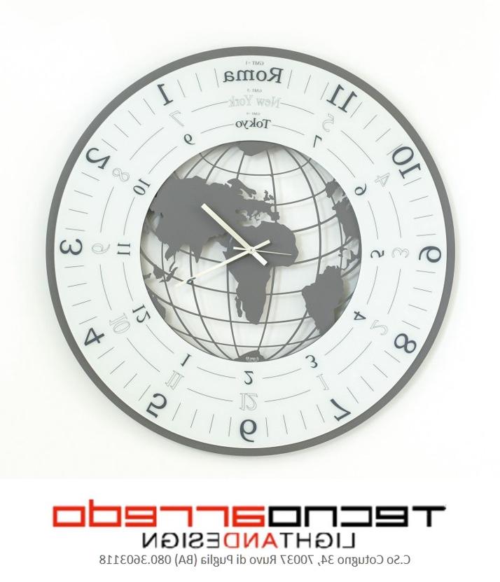 orologio da parete world piccolo ardesia