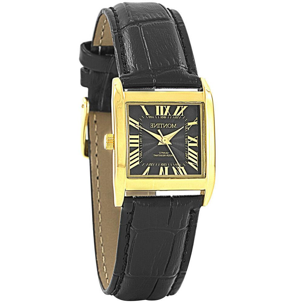 orologio da polso cassa quadra oro vintage