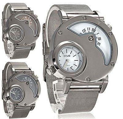 orologio da polso con due quadranti doppio