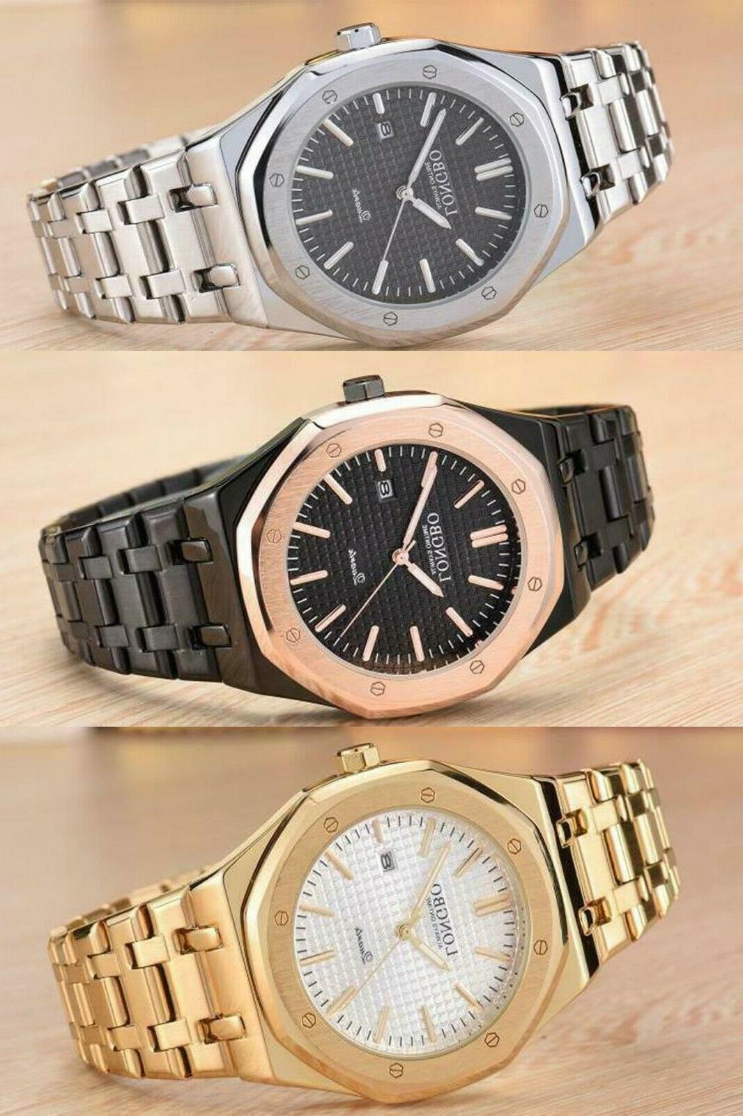 orologio da polso da uomo elegante acciaio