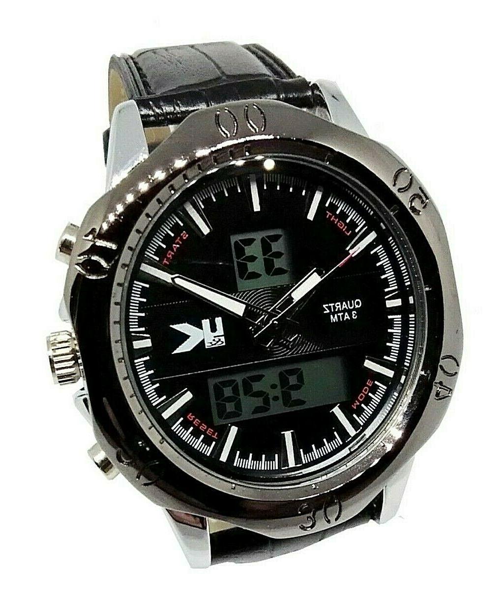orologio da polso in acciaio nero nautica