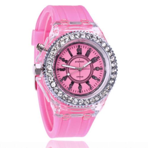 orologio da polso luminoso a colori led