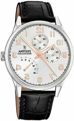 O Da Polso Per Uomo Analogico Multifunzione F20278/a In Pell