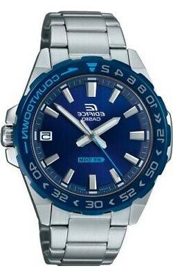 O Da Polso Uomo Colore Silver/blu Efv-120db-2avuef