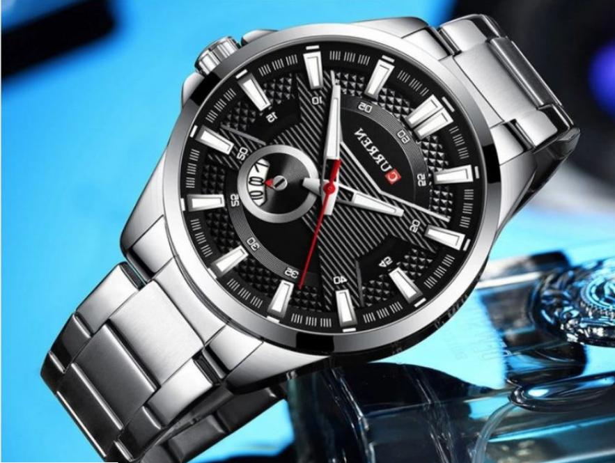 orologio da polso uomo in acciaio inox