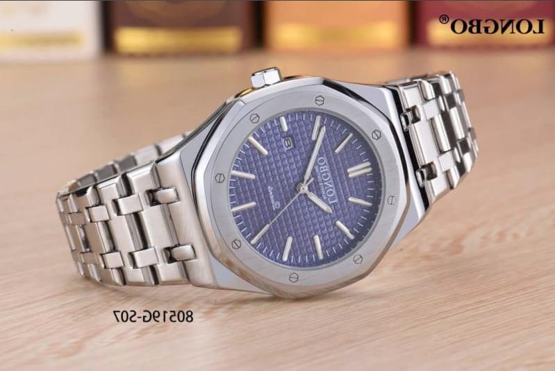 orologio da polso uomo marca ottagonale acciaio