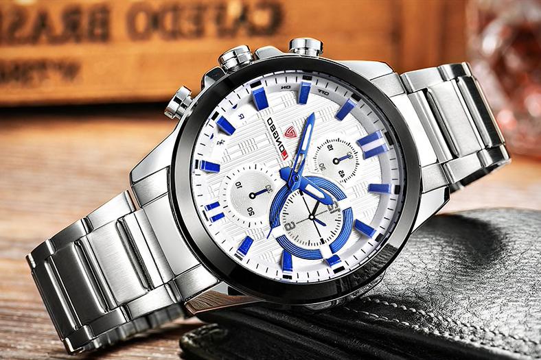 orologio da polso uomo navy in acciaio