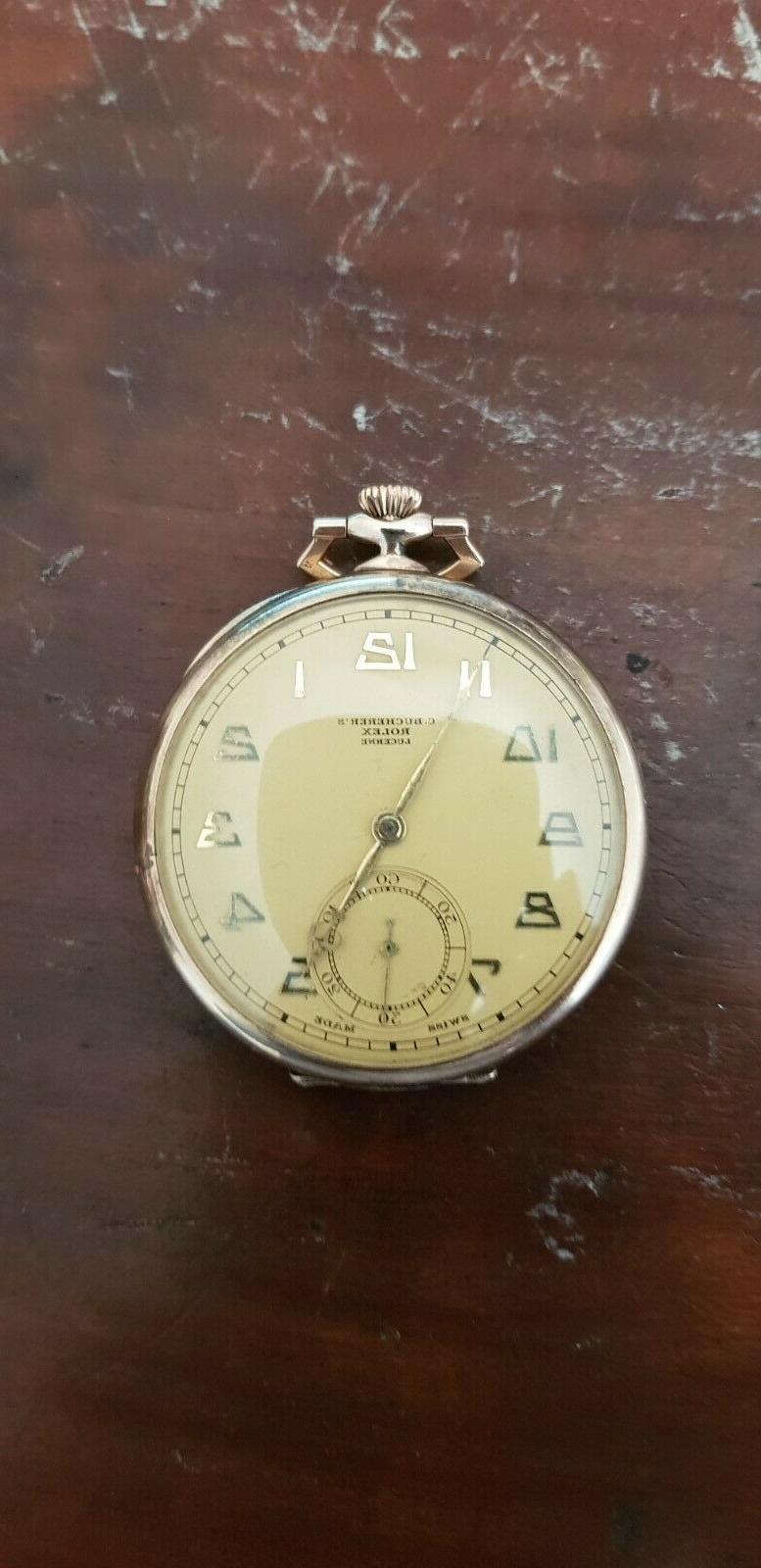 orologio da tasca personalizato bucherer anni 40