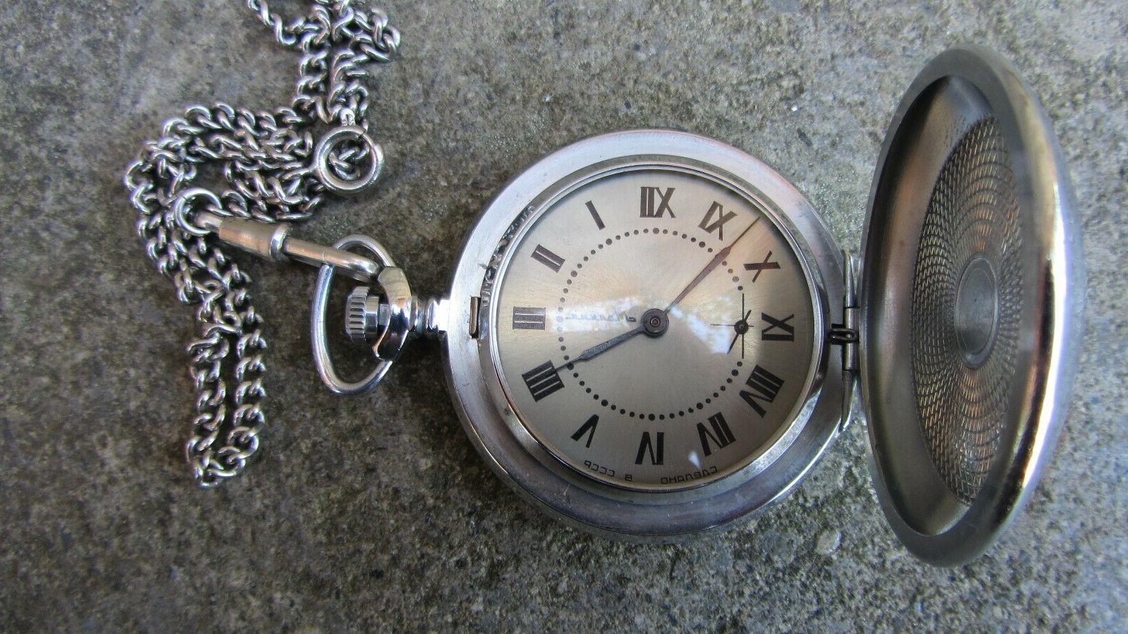 orologio da tasca russo meccanico funzionante diametro