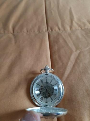 orologio da taschino meccanico numeri romani funzionante