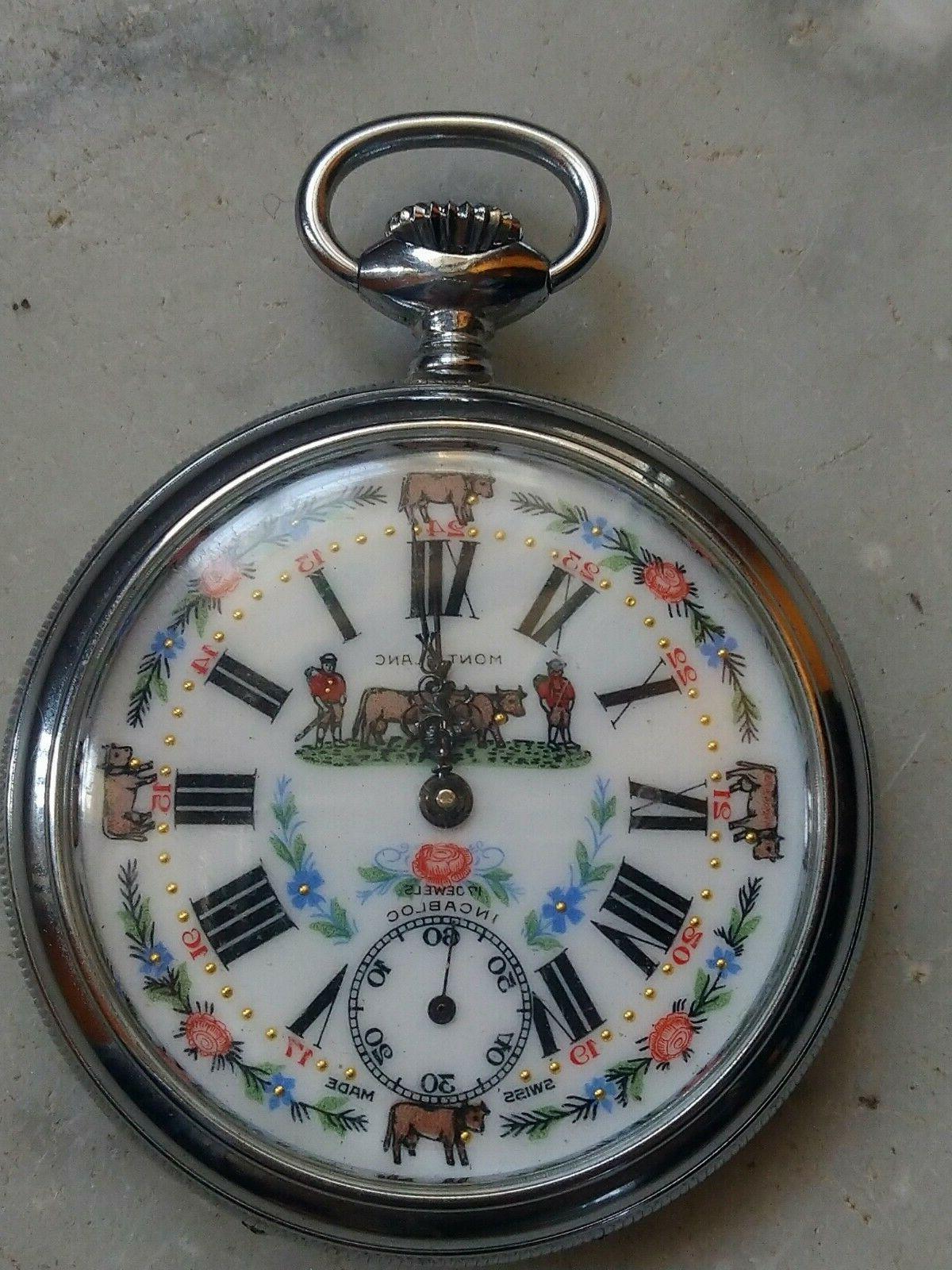 orologio da taschino vintage incabloc