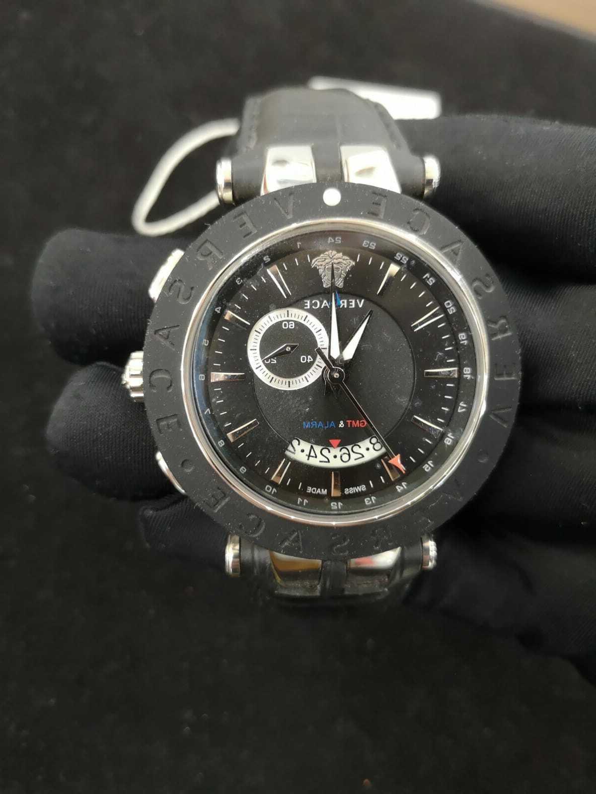 orologio da uomo 92qcs1d497s001 nero acciaio v