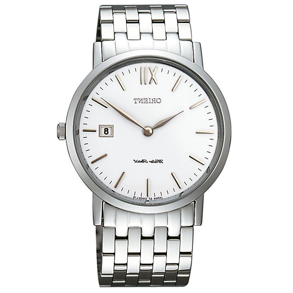 orologio da uomo al quarzo polso argento