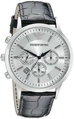 O Emporio Armani Da Uomo Ar2432 Cronografo Cassa In Acciaio