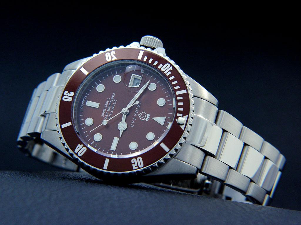 orologio da uomo automatico acciaio massiccio sub