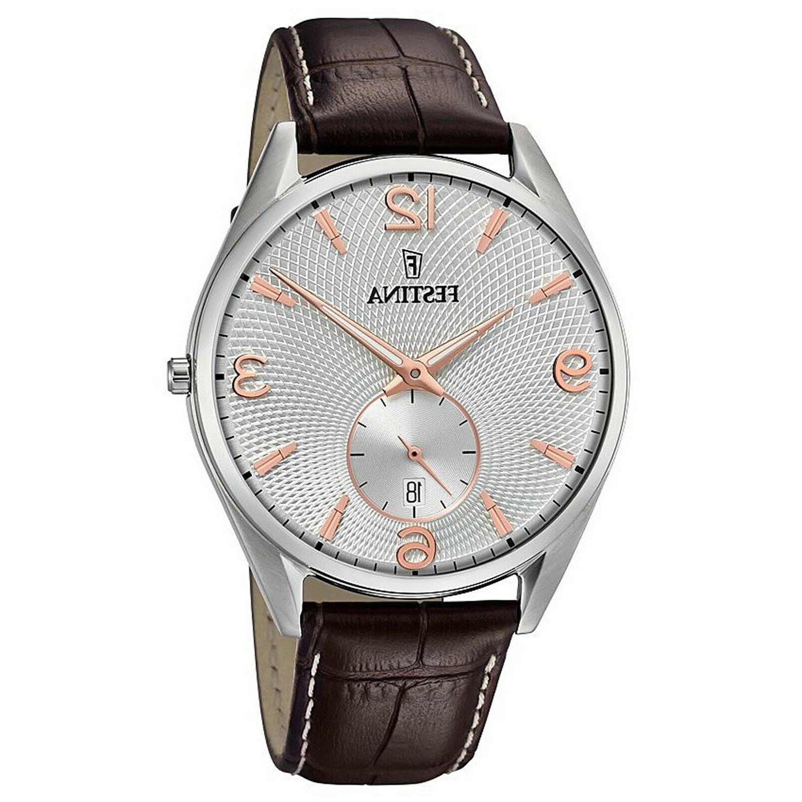 orologio da uomo classico cinturino in pelle