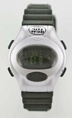 O Da Uomo Do Il Dew Argento Nero Allarme Timer Data Lampada 