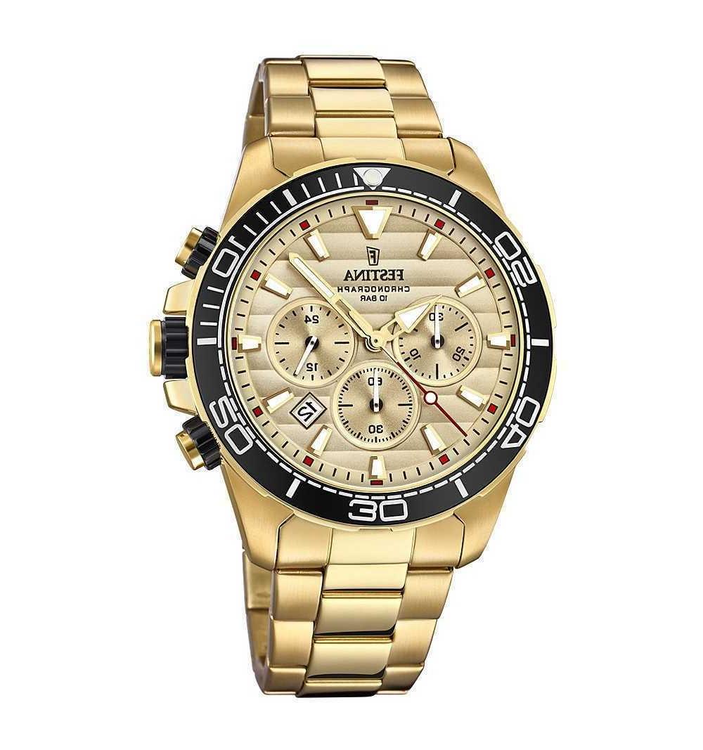 orologio da uomo in acciaio dorato f20364