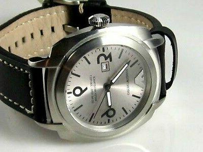 orologio da uomo in acciaio e pelle