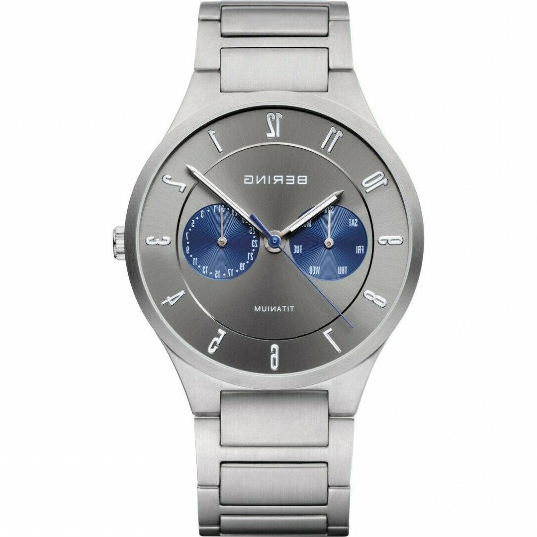 orologio da uomo in titanio con vetro