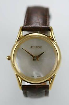 orologio da uomo madreperla pelle marrone acciaio