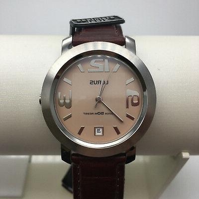 orologio da uomo solo tempo fondo beige