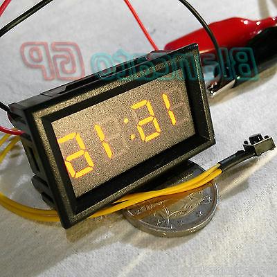 orologio digitale da pannello led arancio giallo