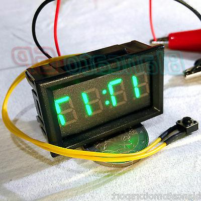 orologio digitale da pannello led verde 12v
