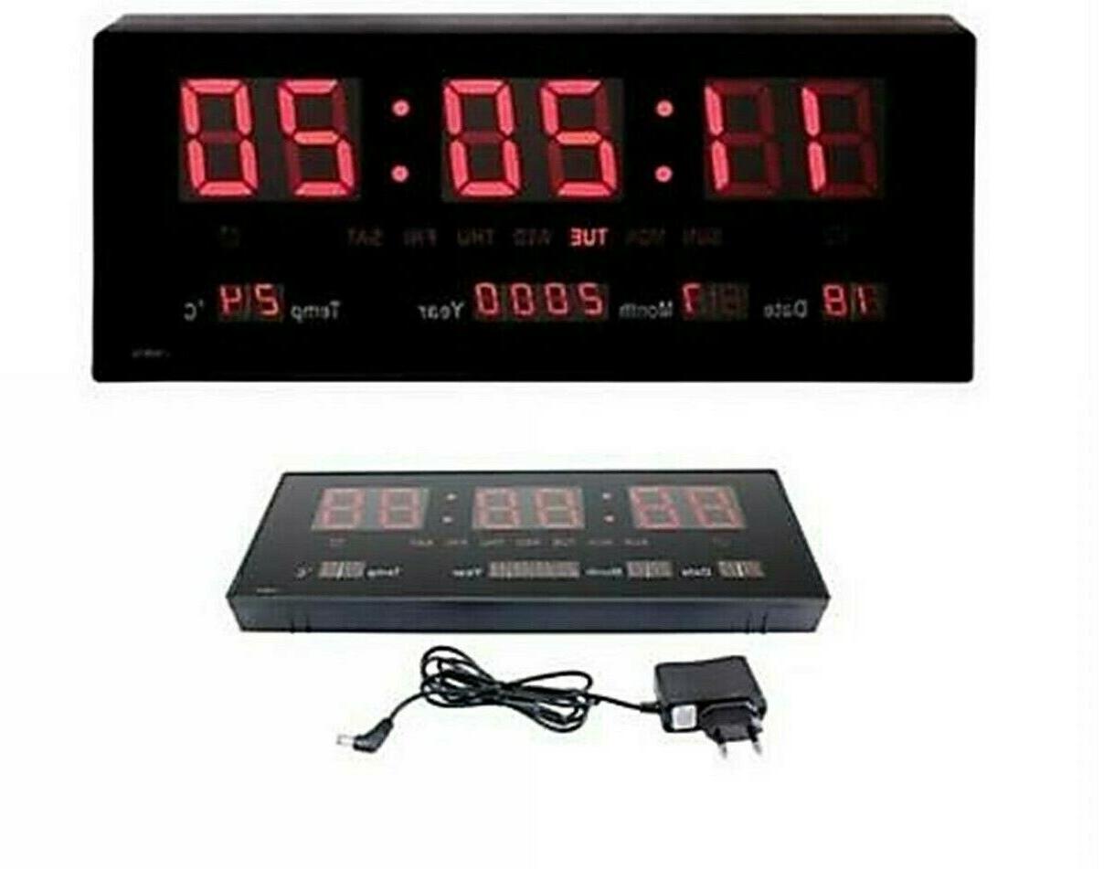 orologio digitale da parete muro led blu