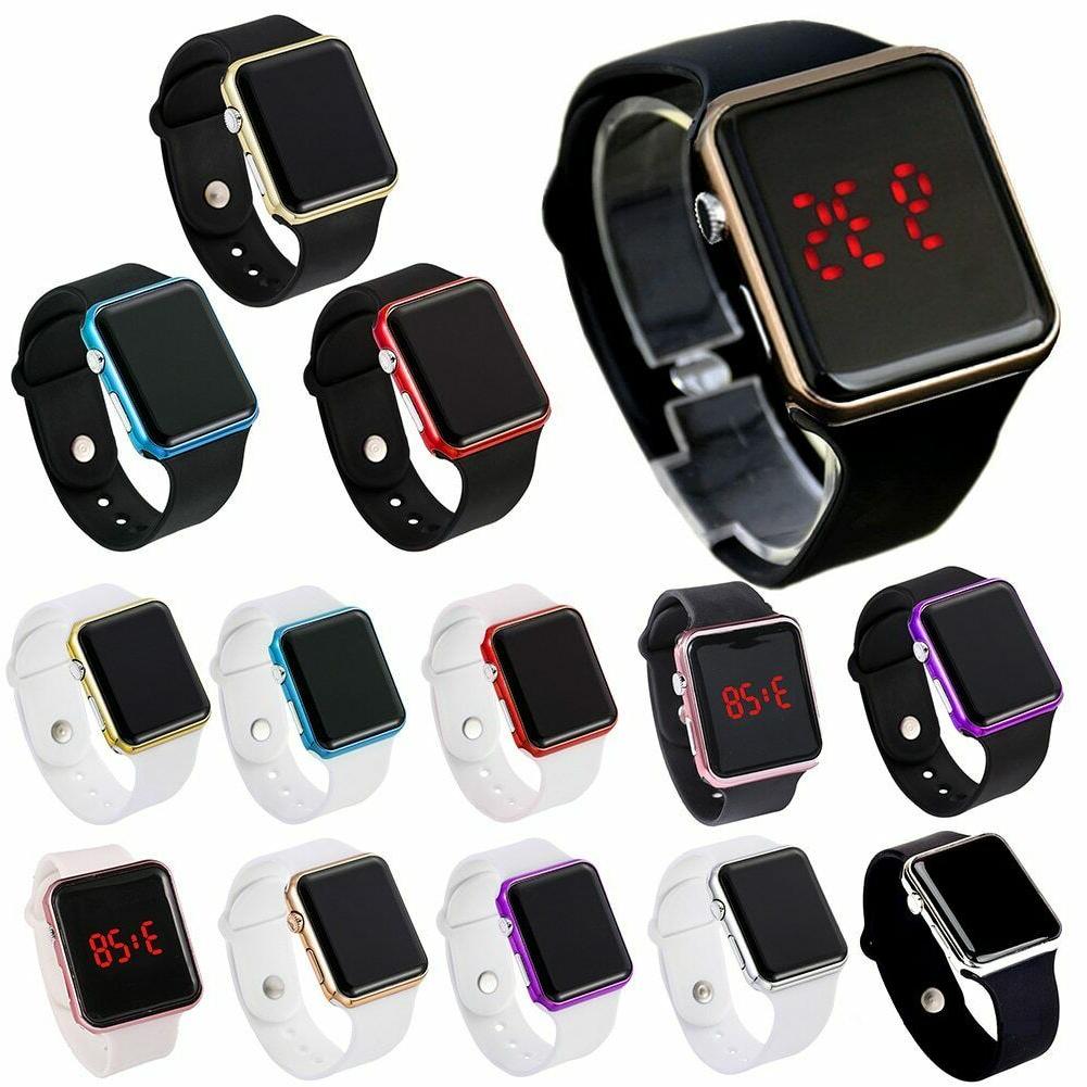 orologio digitale da polso cinturino silicone uomo
