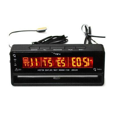 orologio digitale per auto misuratore di tensione