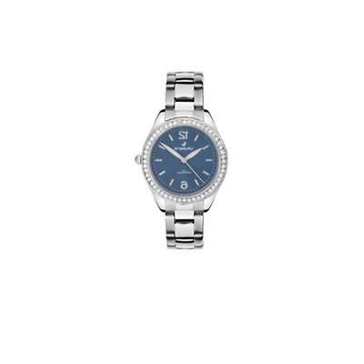 orologio donna 30067cc bracciale acciaio blu swarovski
