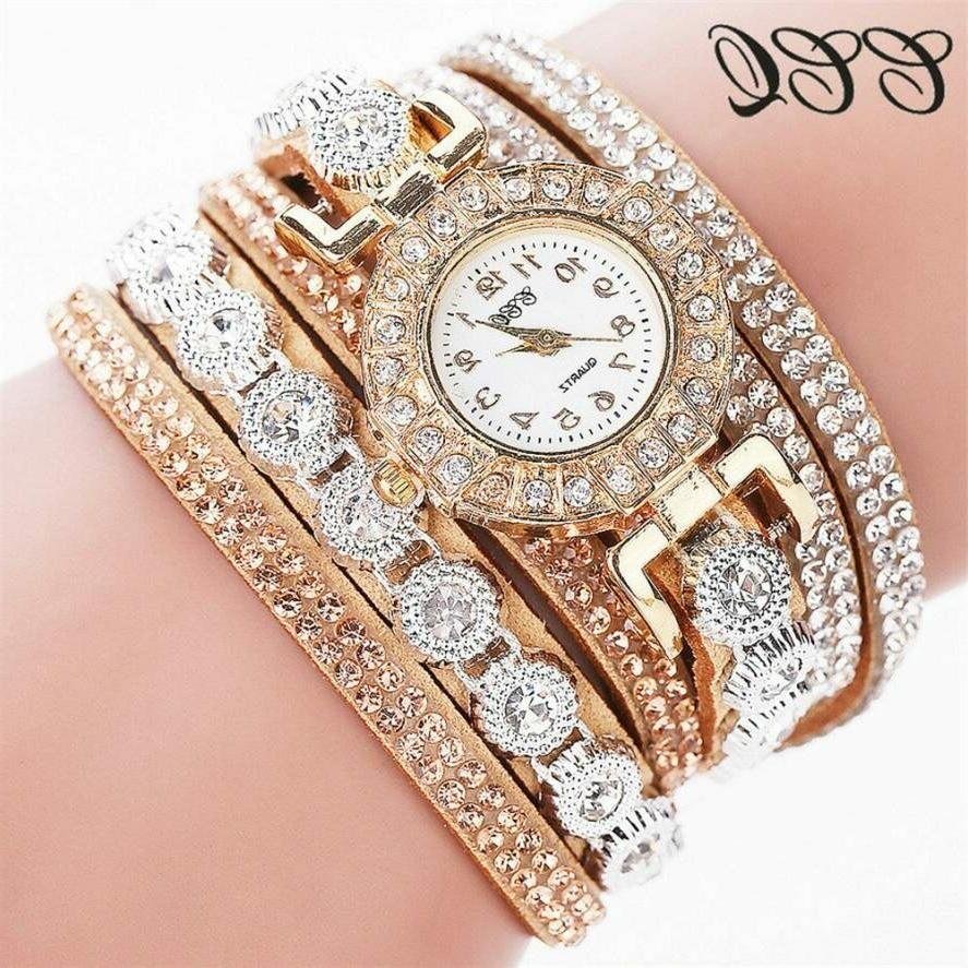 orologio donna braccialetti dorati lusso diamanti con