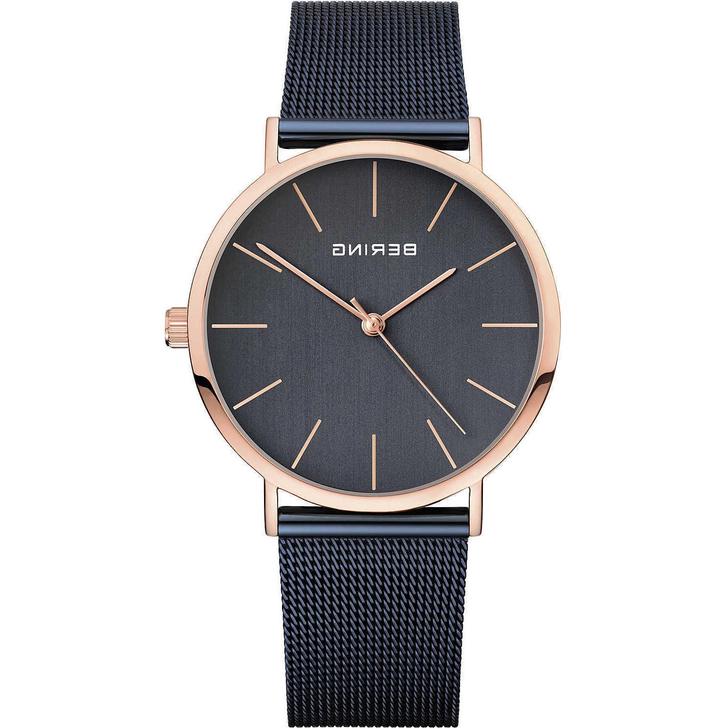 orologio donna cassa rosa e cinturino maglia