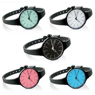 orologio donna cherie noir silicone nero new