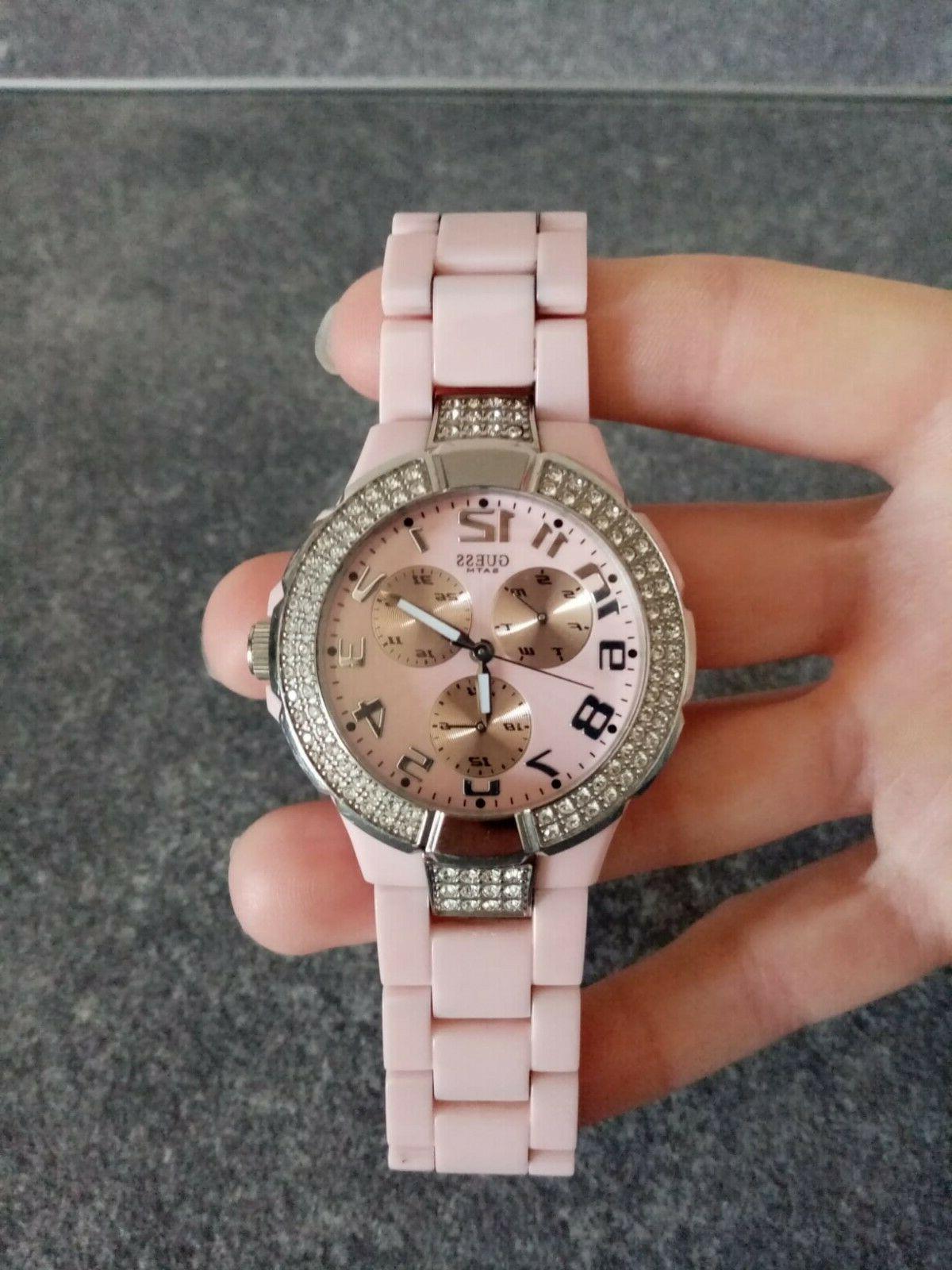 orologio donna cinturino in plastica rosa e
