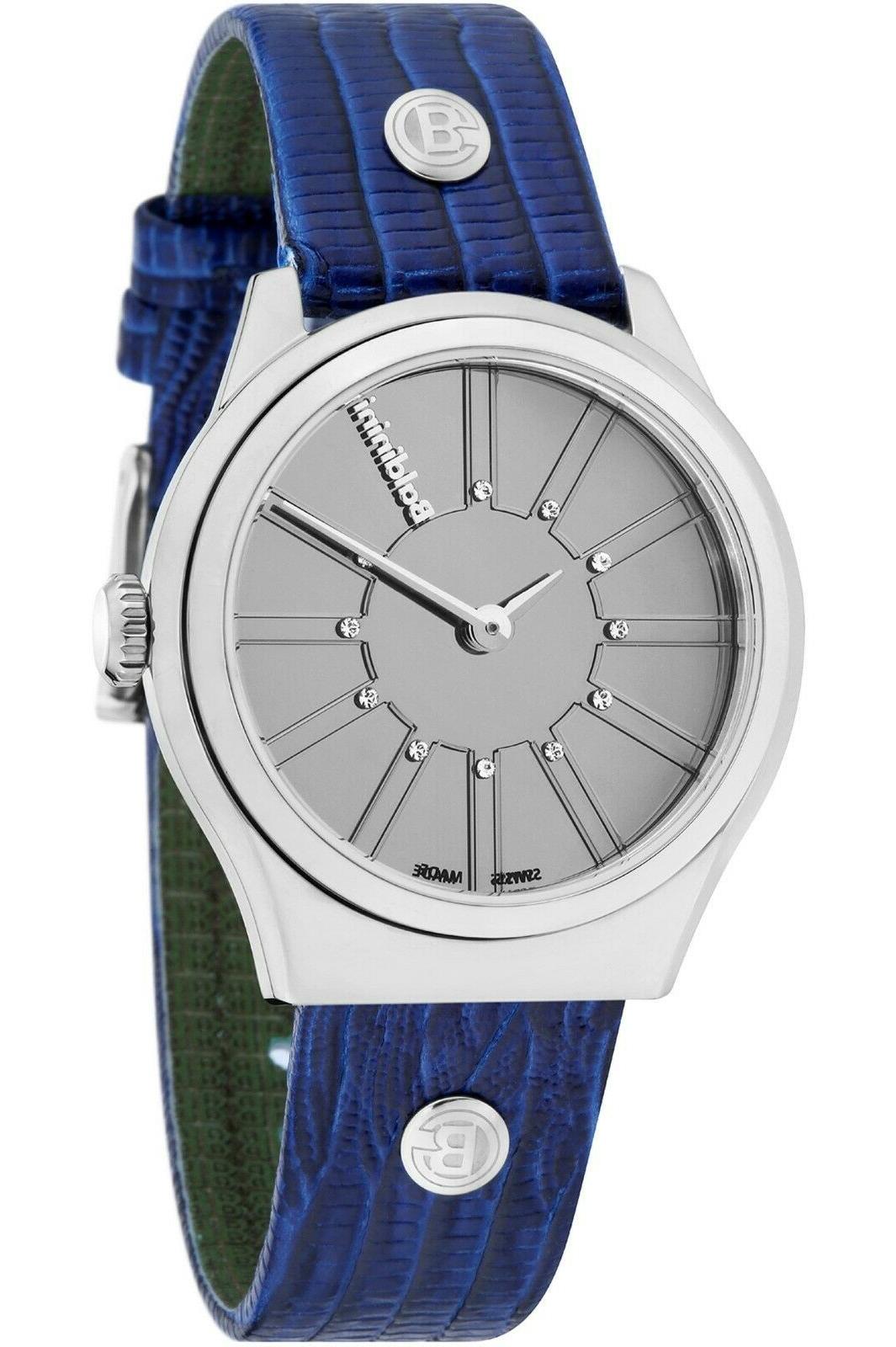 orologio donna con cinturino in pelle blu