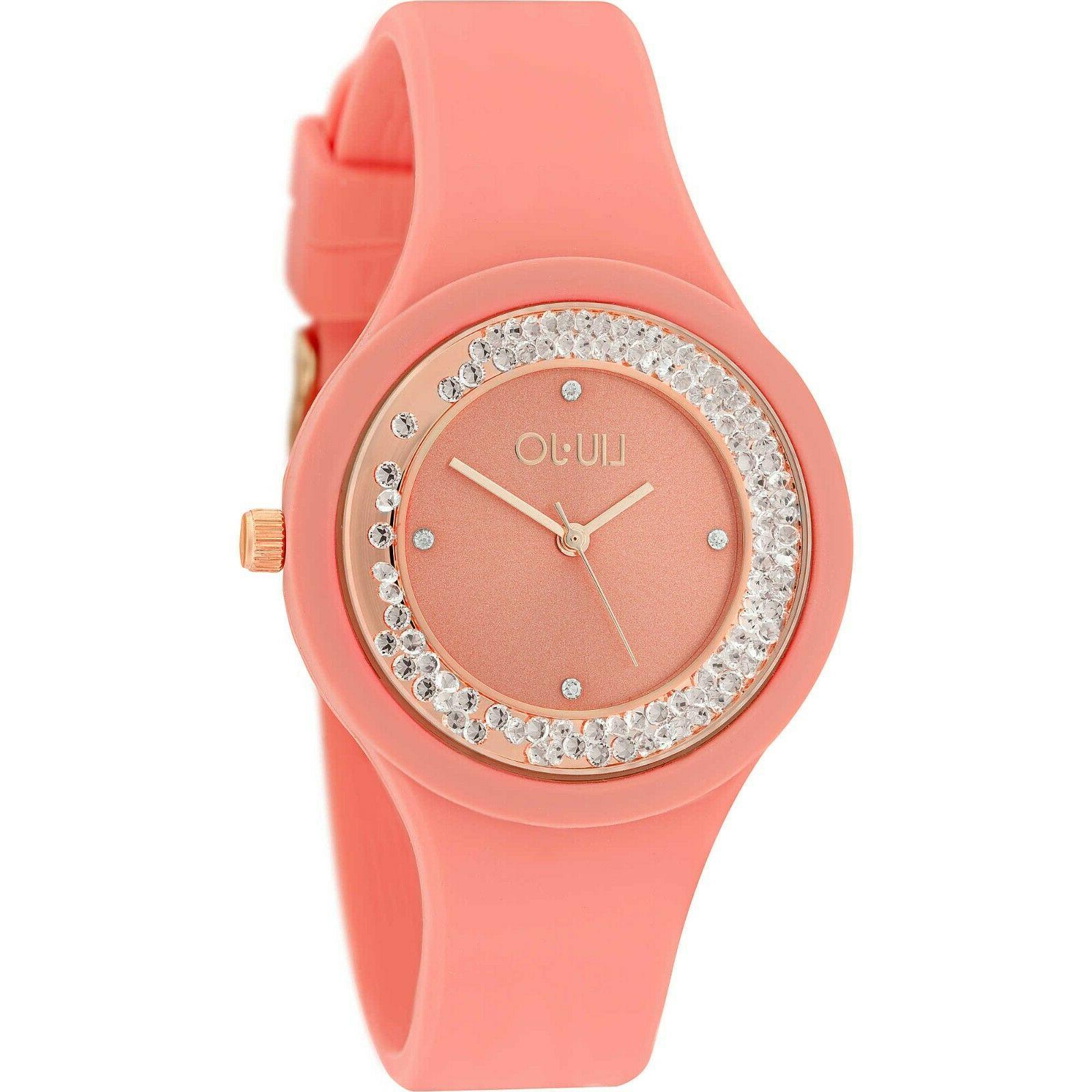 orologio donna con swarovski e cinturino in