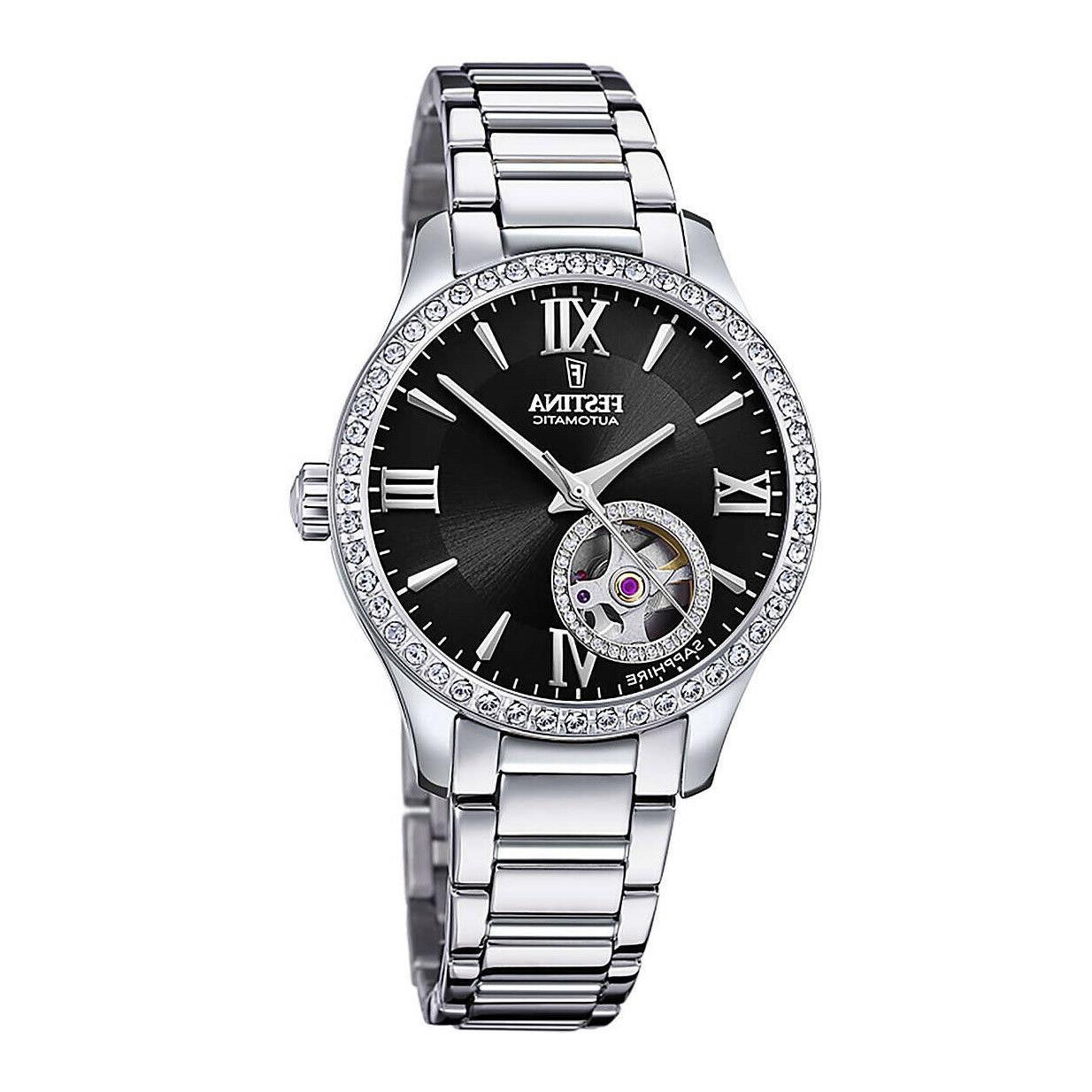 orologio donna f20485 2 automatico acciaio zirconi