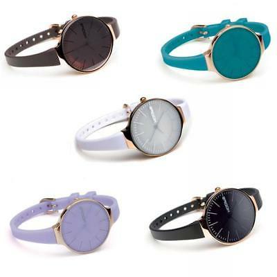 orologio donna glam rose silicone colorato nero