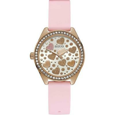 orologio donna gw0007l1 silicone rosa rose swarovski