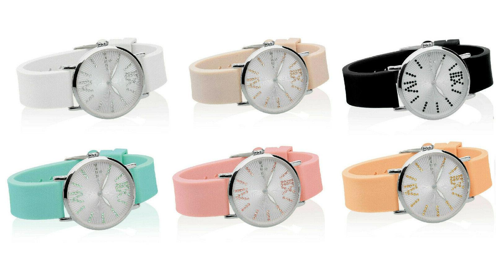 orologio donna in gomma cassa acciaio cinturino