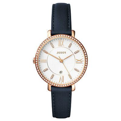 orologio donna jacqueline solo tempo pelle blu