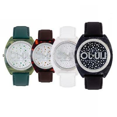 orologio donna luxury alice pelle bianco nero