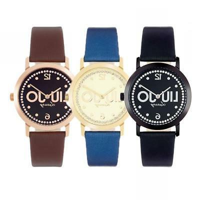 orologio donna luxury slim pelle nero marrone
