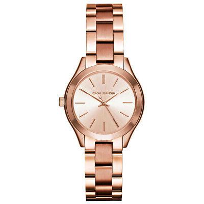 orologio donna mini slim runway acciaio oro