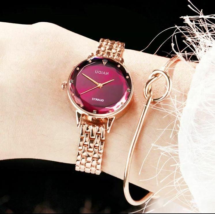 orologio donna naidu quarzo oro rosa acciaio