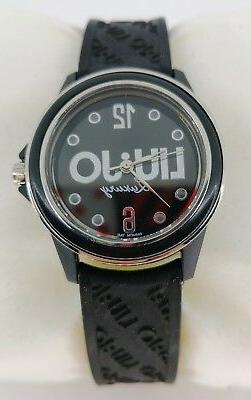 O Liu Jo Donna Nero Silicone Scontato Watch Uhr Montre Vinta