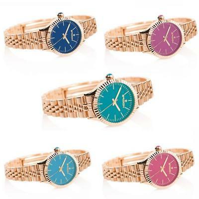 orologio donna new luxury rose bracciale acciaio