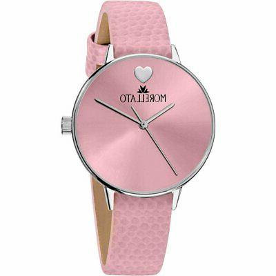 orologio donna ninfa r0151141527 vera pelle rosa